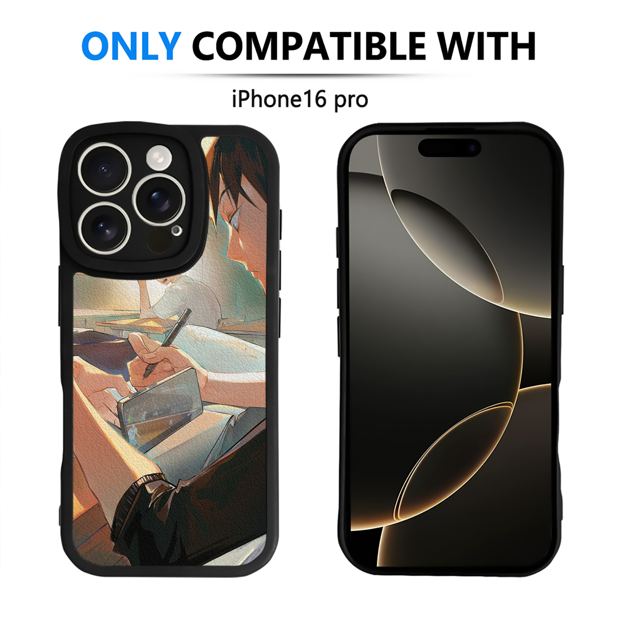 （画像用） ハイキュー!! Haikyu!! 【iPhone 16シリーズ対応】シリコンスマホケース（レザー調） 材質：シリコン